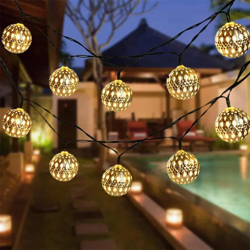 Solar Moroccan Ball String