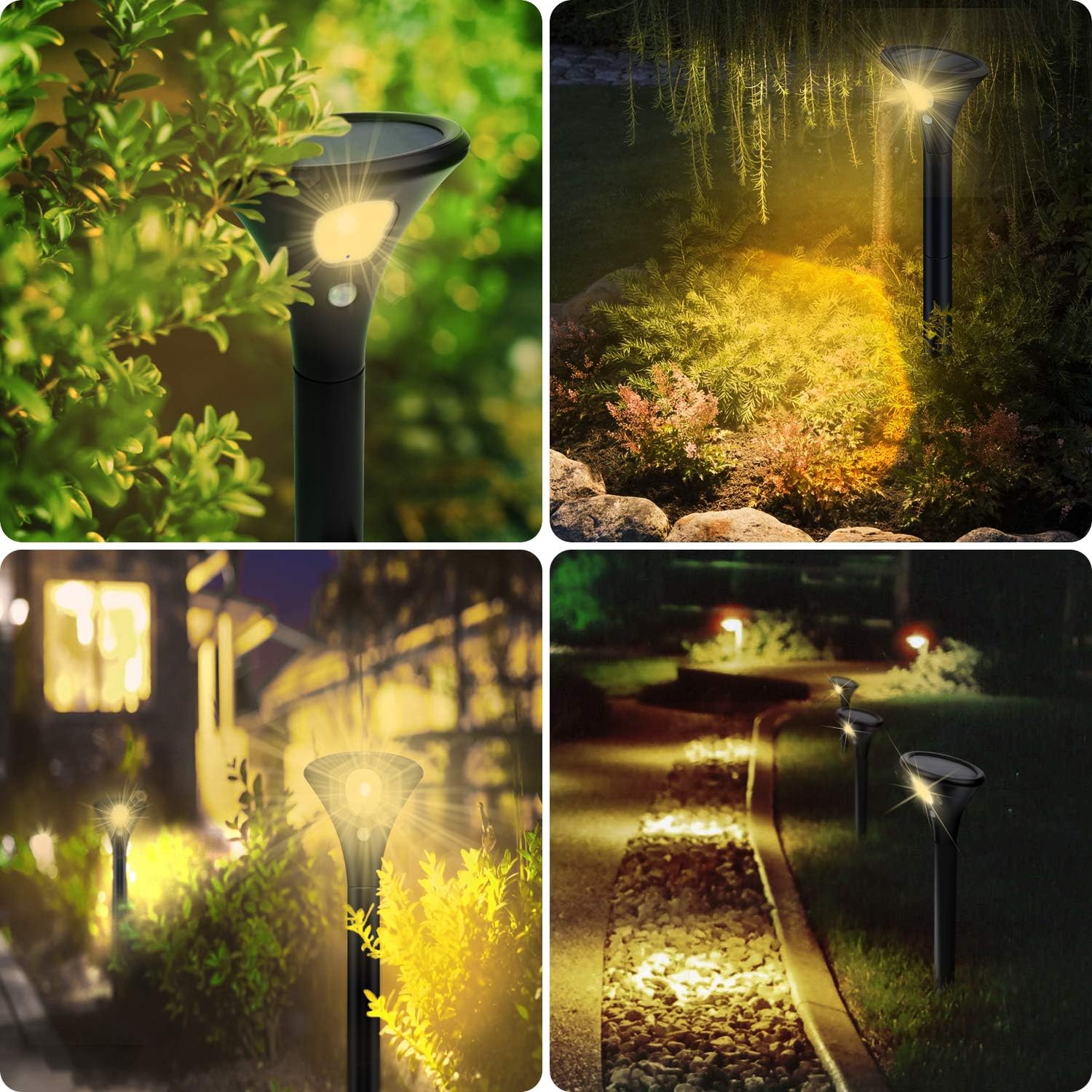 Solar Bollard Garden Light