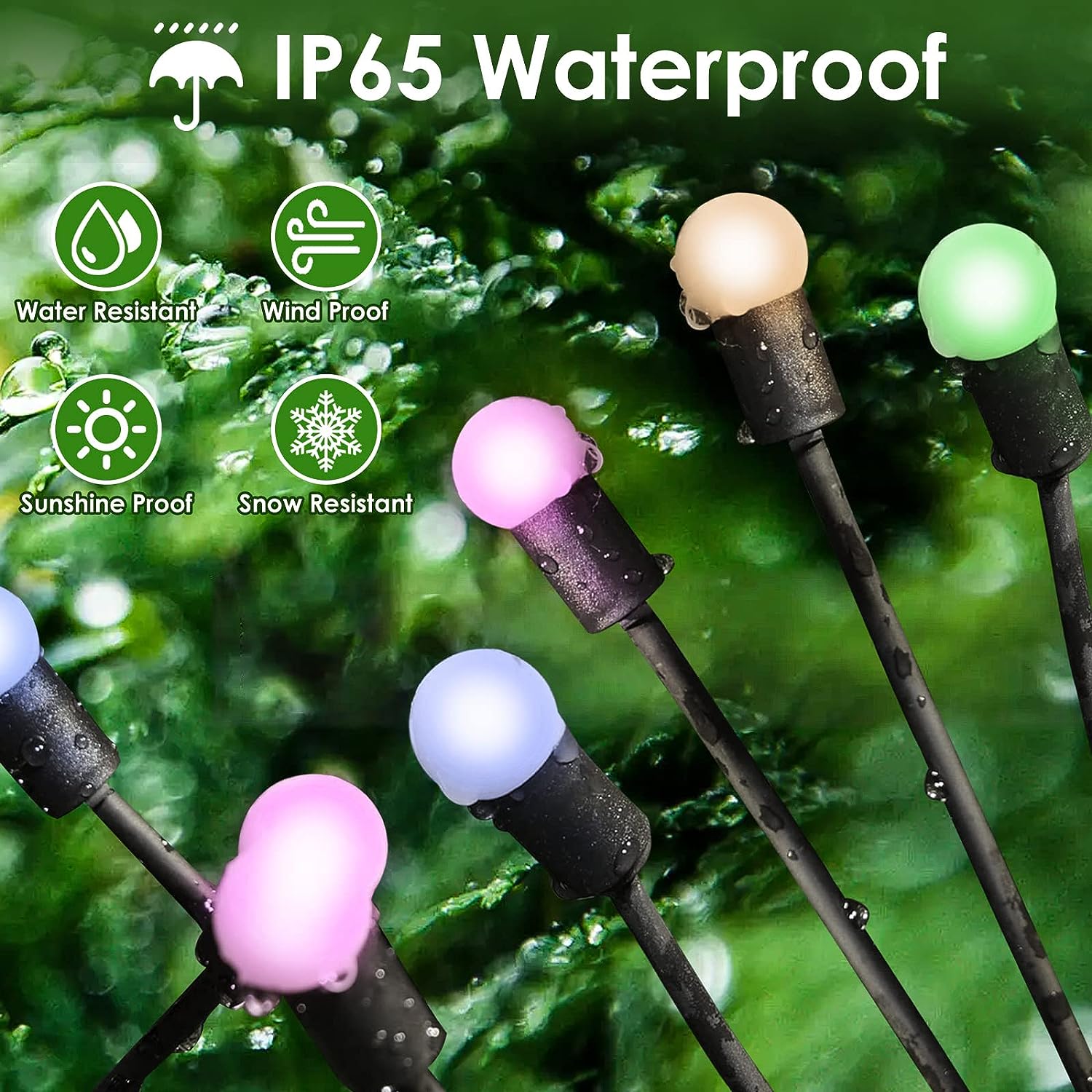 Solar RGB Firefly Lights