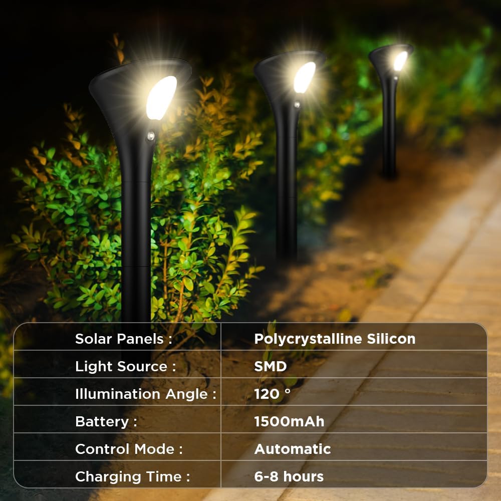 Solar Bollard Garden Light