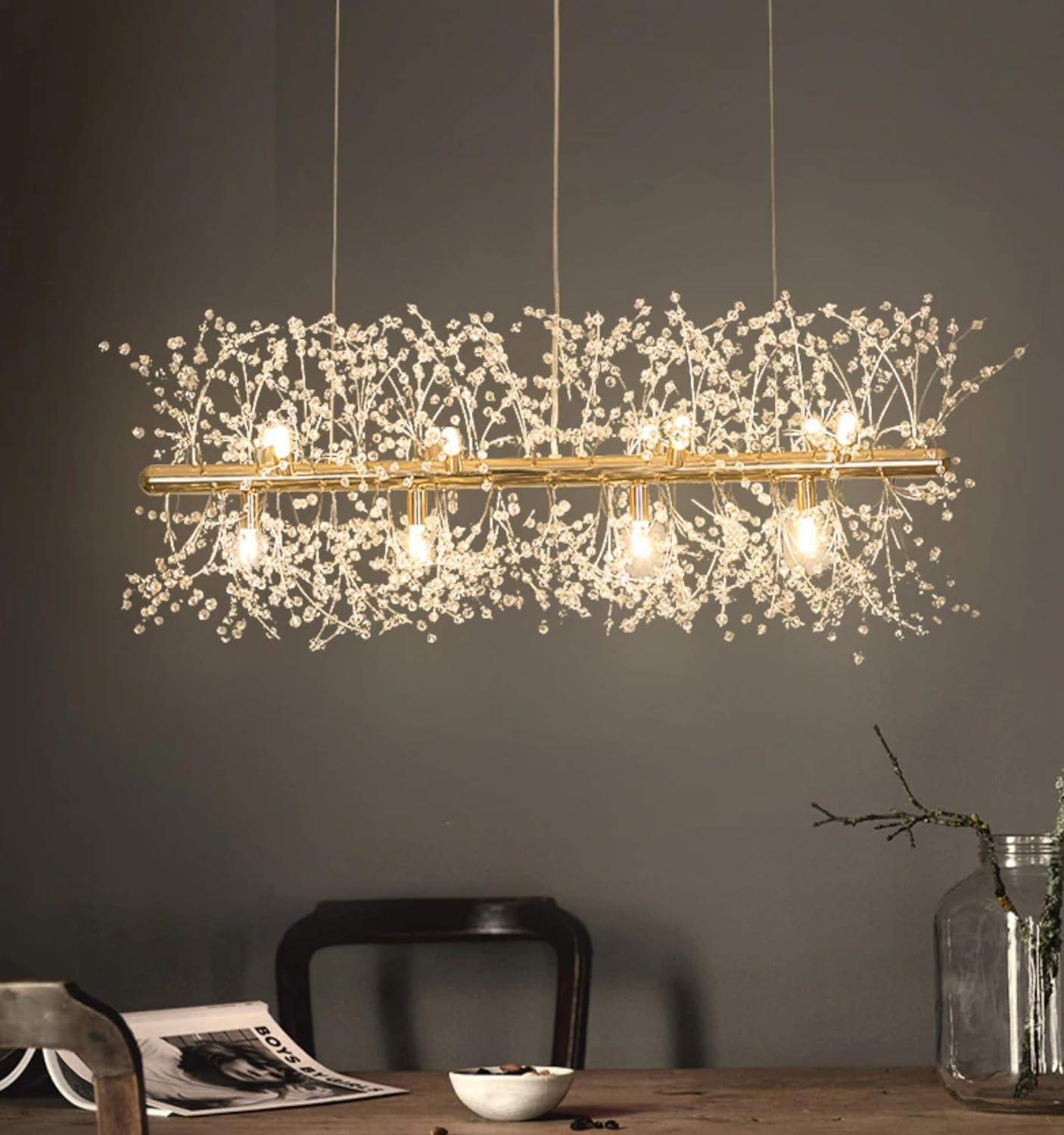 Rectangular Dandelion Chandelier