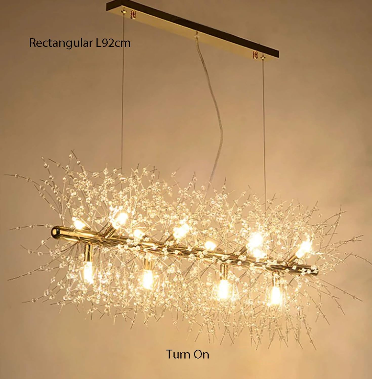 Rectangular Dandelion Chandelier