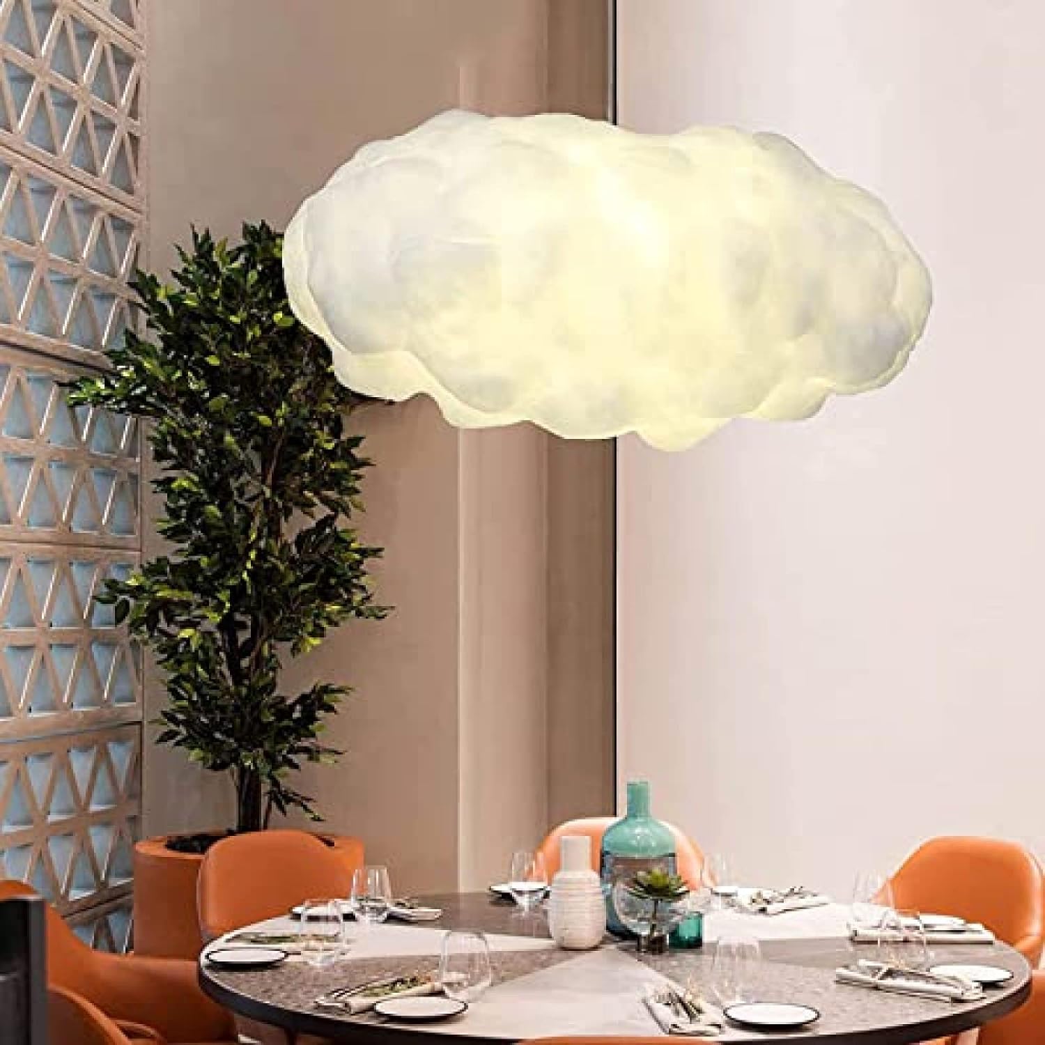 Cotton White Cloud Pendant