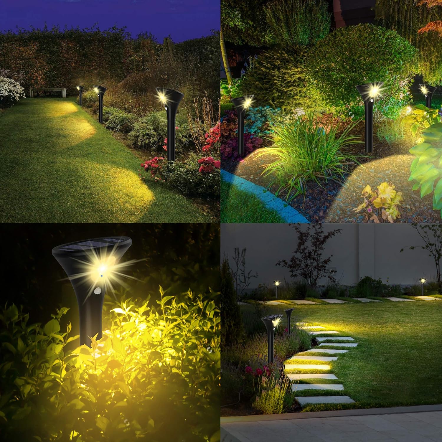 Solar Bollard Garden Light