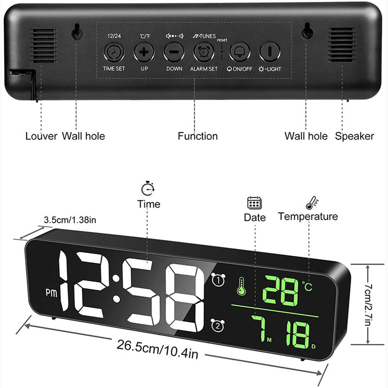 Black Digital Clock