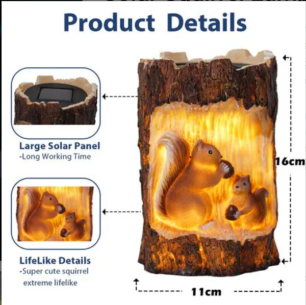 Solar Squirrel Lamp