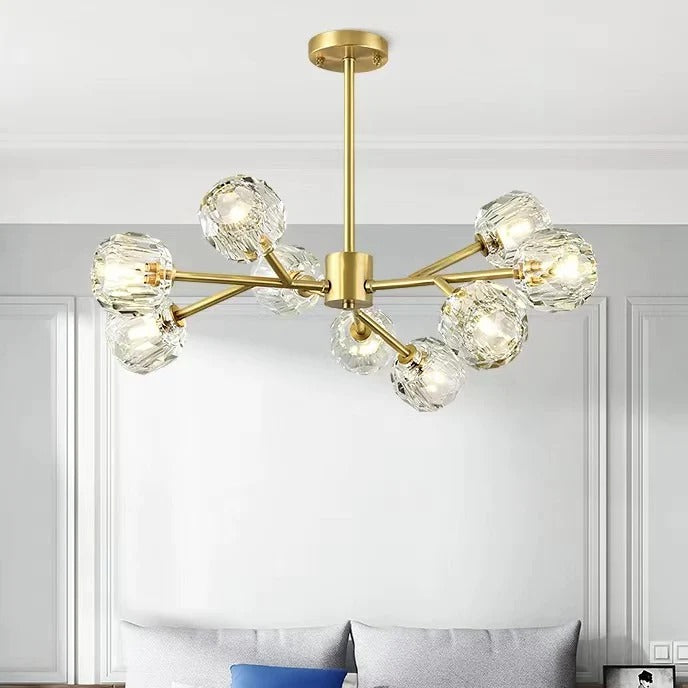 Golden Crystal Chandelier