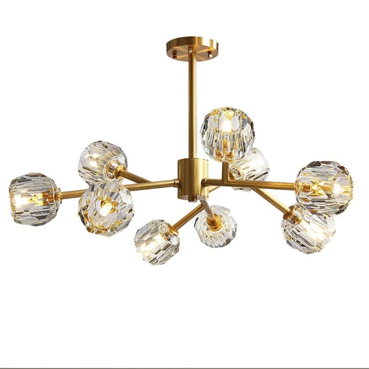 Golden Crystal Chandelier