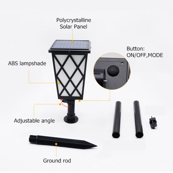 Solar Courtyard Lamp