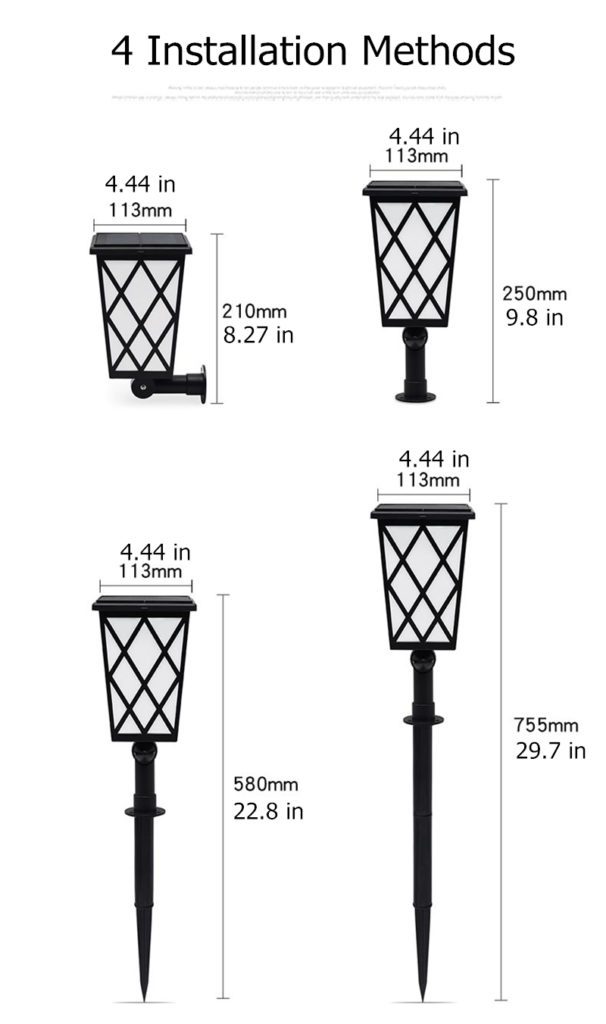 Solar Courtyard Lamp