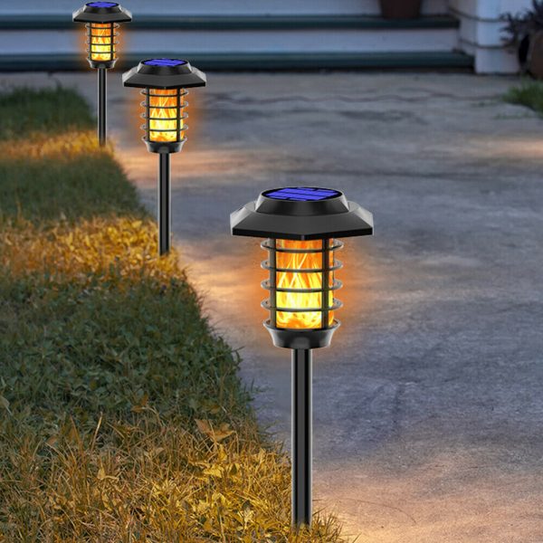 2 in 1 Solar Flame Lamp