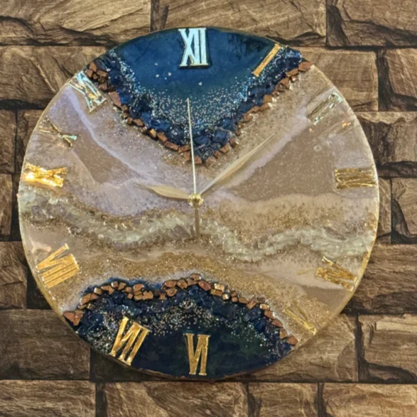 Desert Storm Handmade Clock