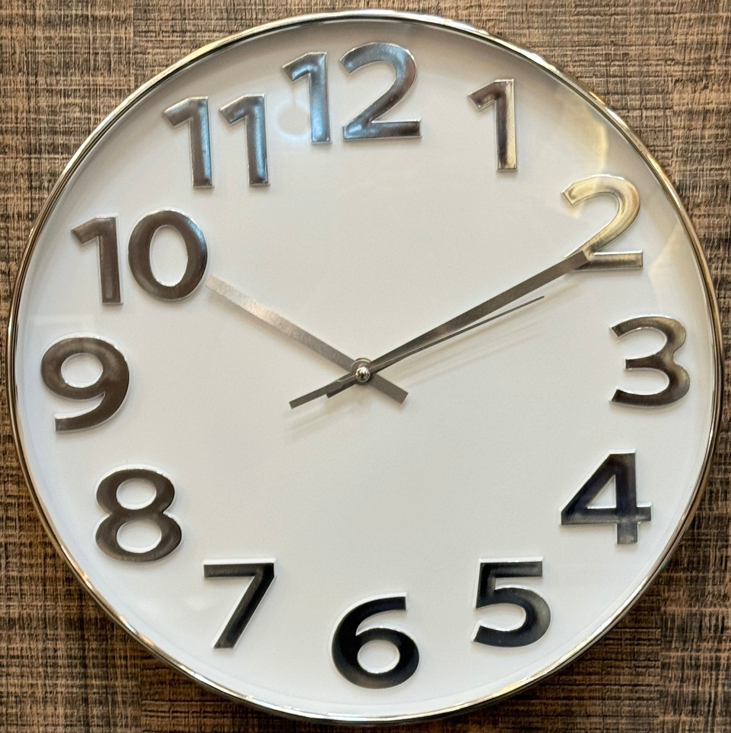 Silver Digits Clock