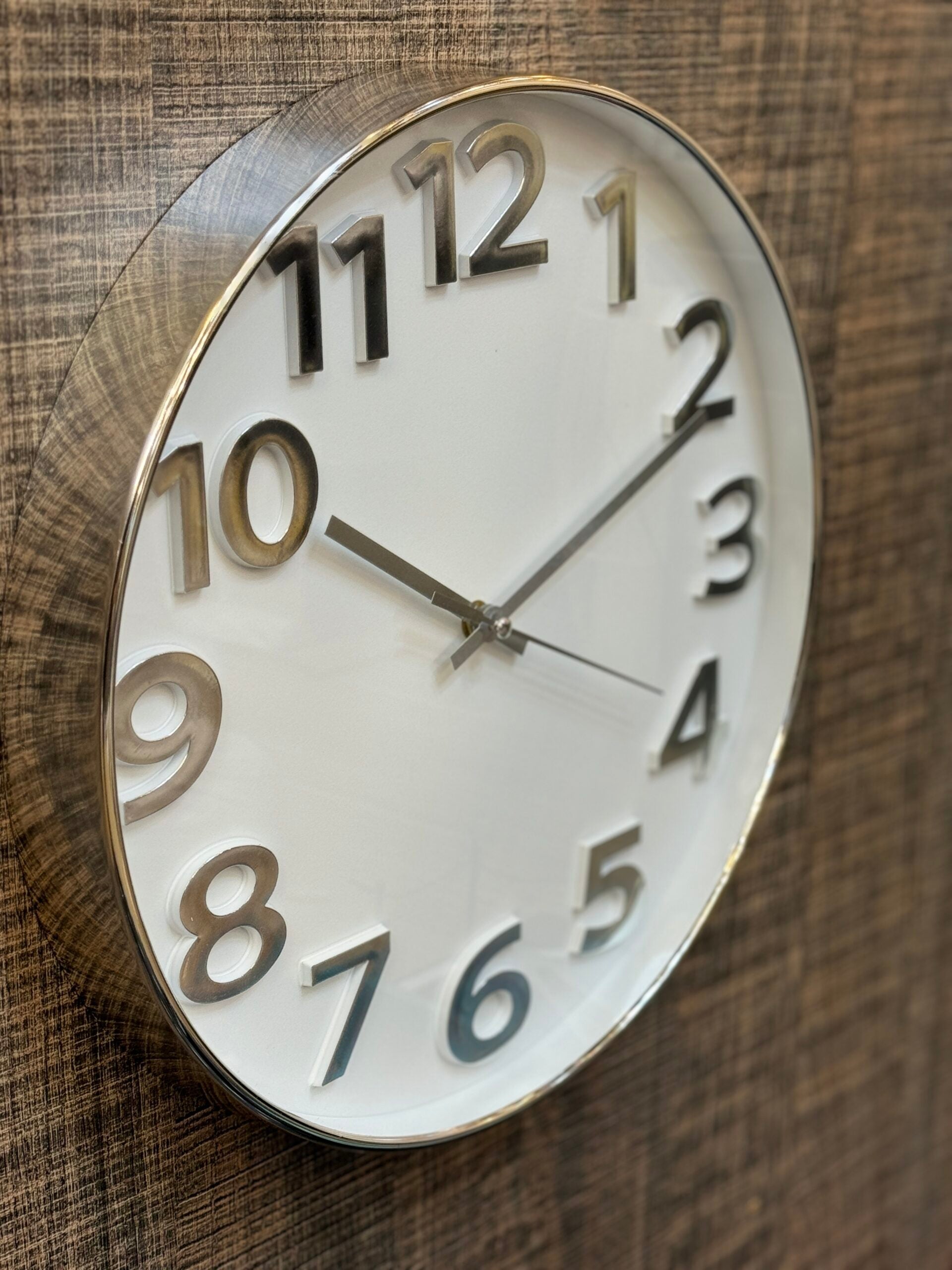 Silver Digits Clock