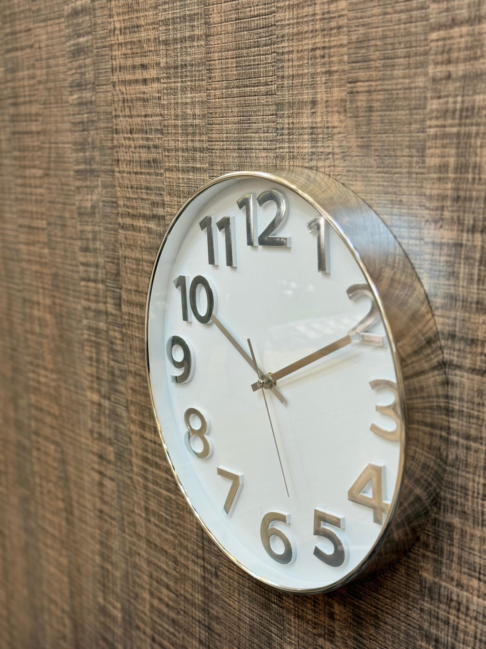 Silver Digits Clock