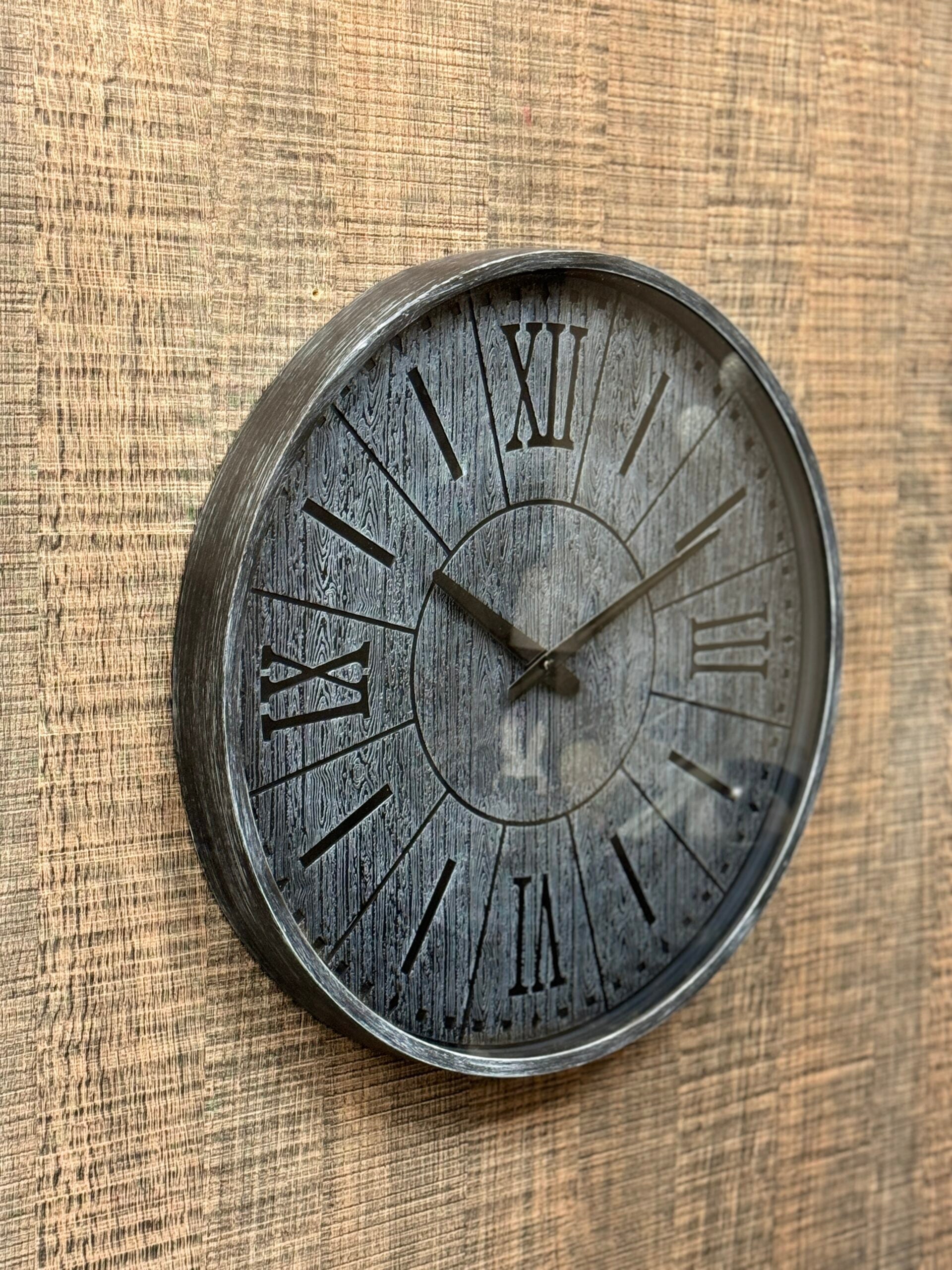 Titanium Blue Clock