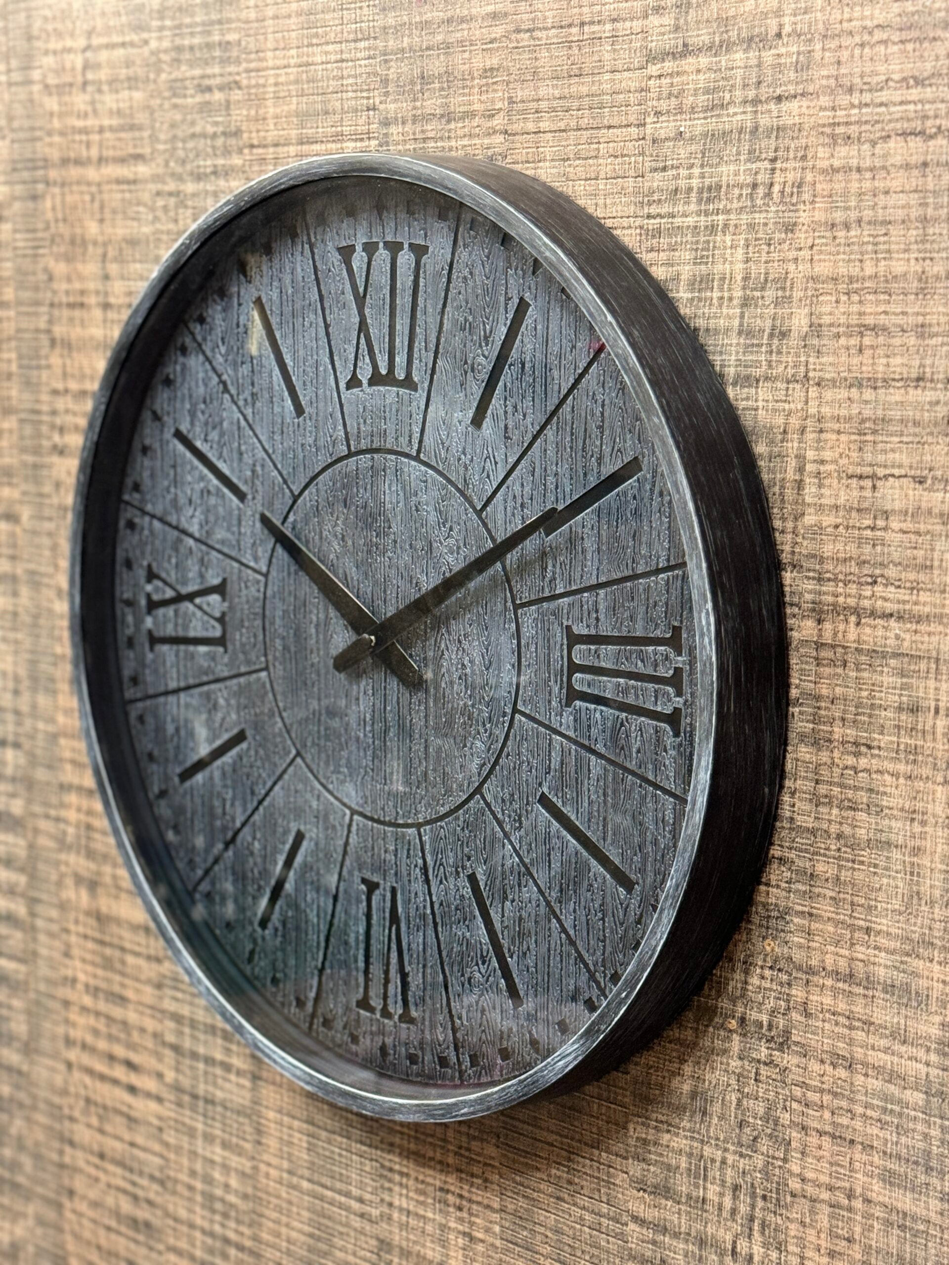 Titanium Blue Clock