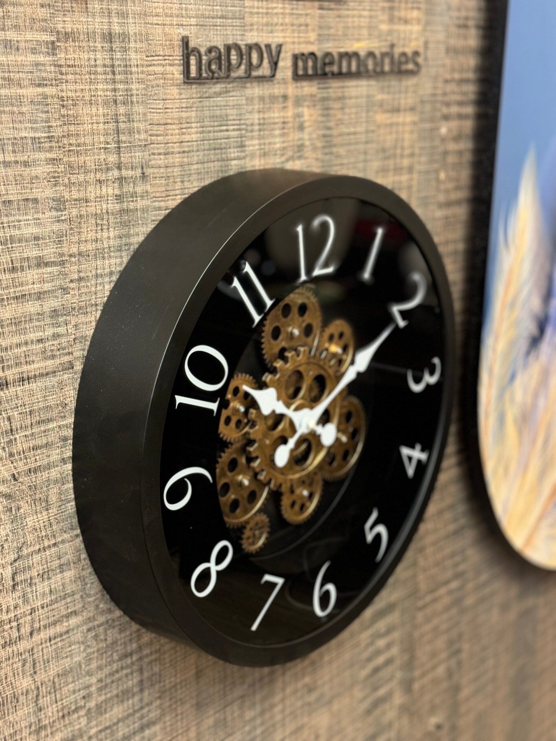 Black Detour Mechanical Clock