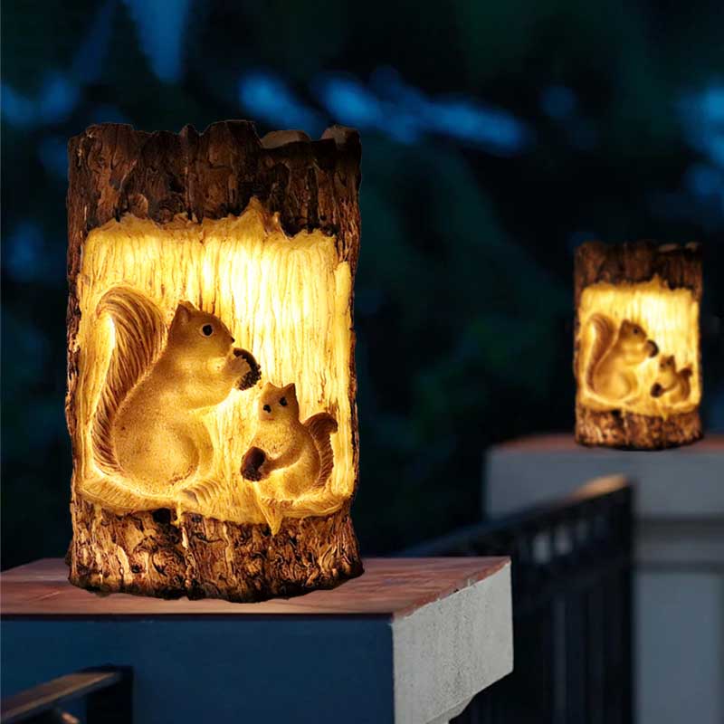 Solar Squirrel Lamp