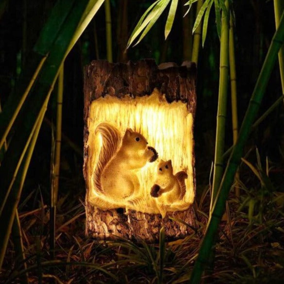 Solar Squirrel Lamp