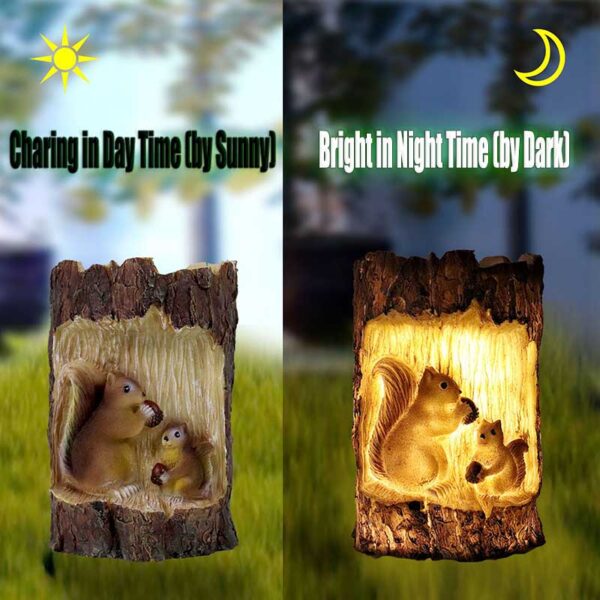 Solar Squirrel Lamp