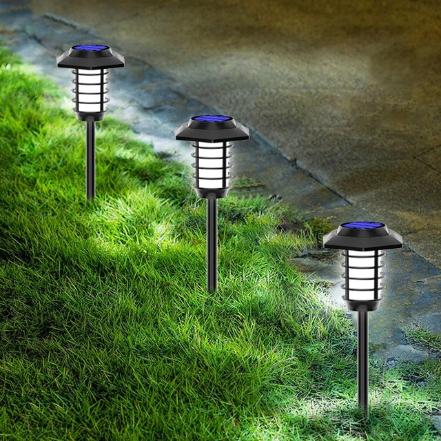 2 in 1 Solar Flame Lamp