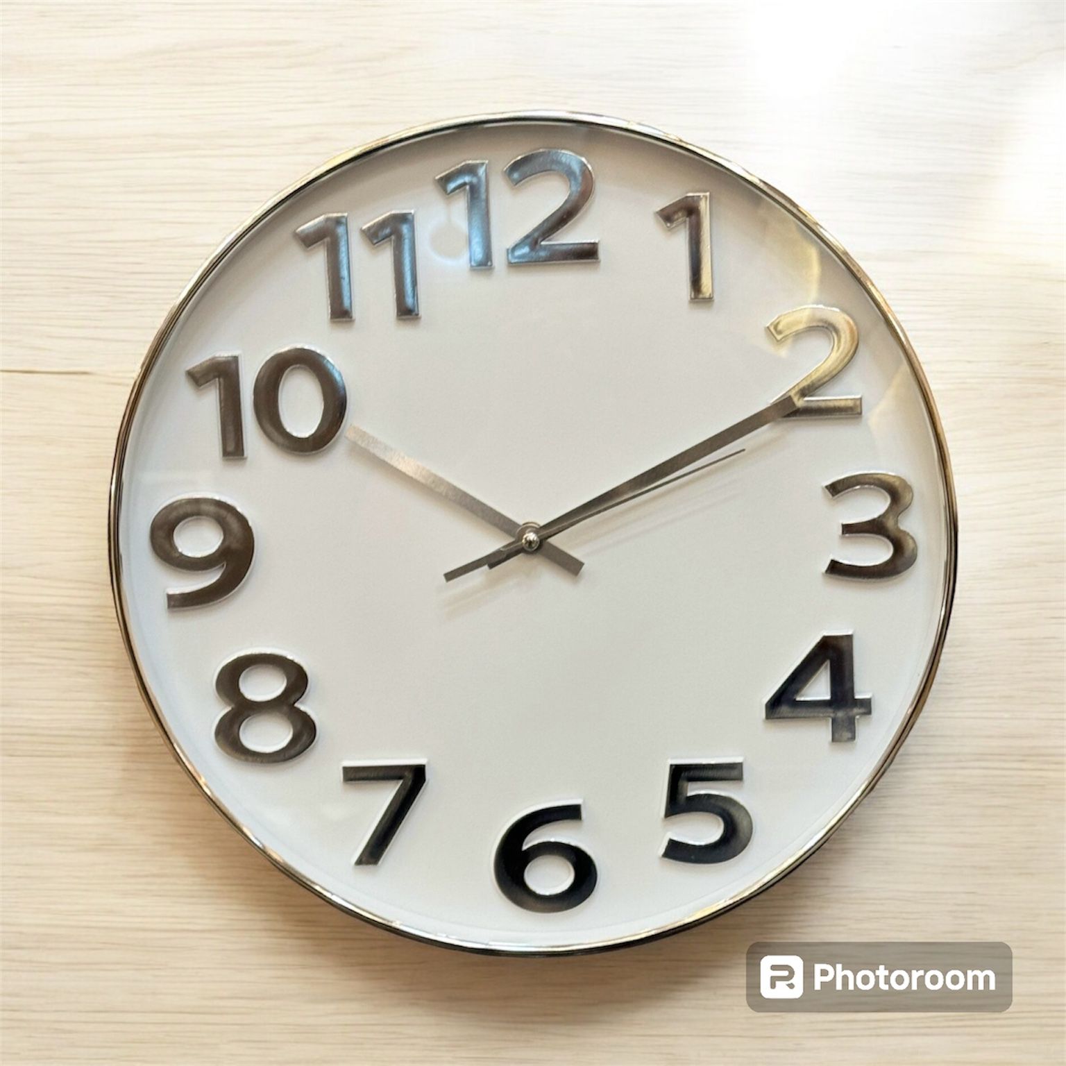 Silver Digits Clock