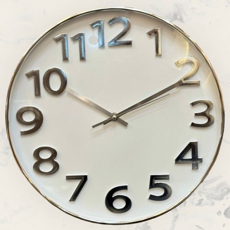 Silver Digits Clock